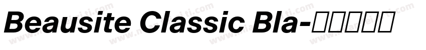 Beausite Classic Bla字体转换